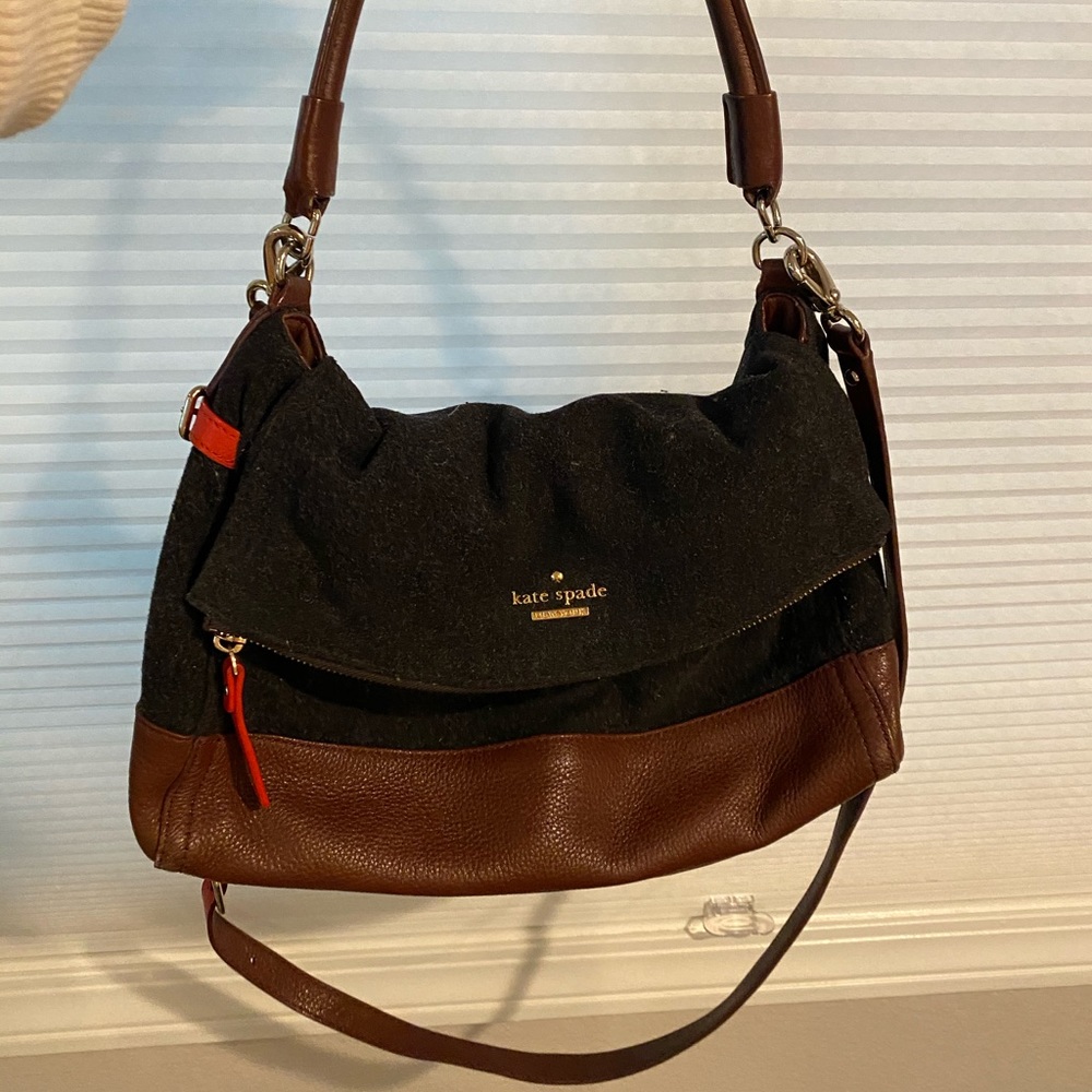 Kate Spade Crossbody Wool Handbag